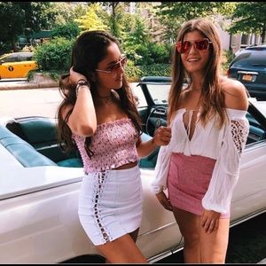 Never worn White off the shoulder LF crop